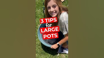 3 tips for planting large pots #greenthumb #planthack #pottedplants #plantlover  #planttherapy