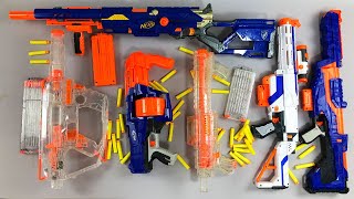 A lot of Colorful Toy Guns - Nerf - Bullets