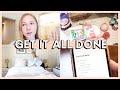 CLEAN WITH ME, MEAL PREP IDEAS, BUDGETING &amp; MORE | get it all done vlog + productive day in the life