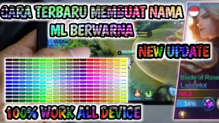 Cara Membuat Nick Name ML Berwarna Terbaru 2022 - Mlbb