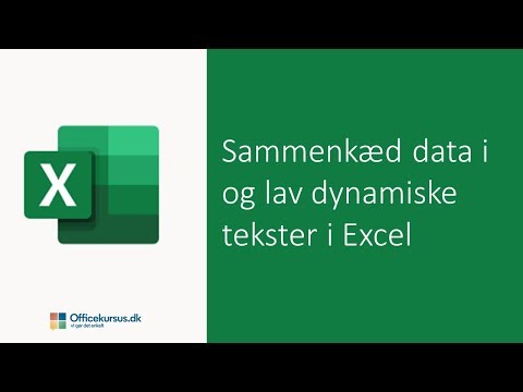 Video: Hvordan samler du data i Excel?