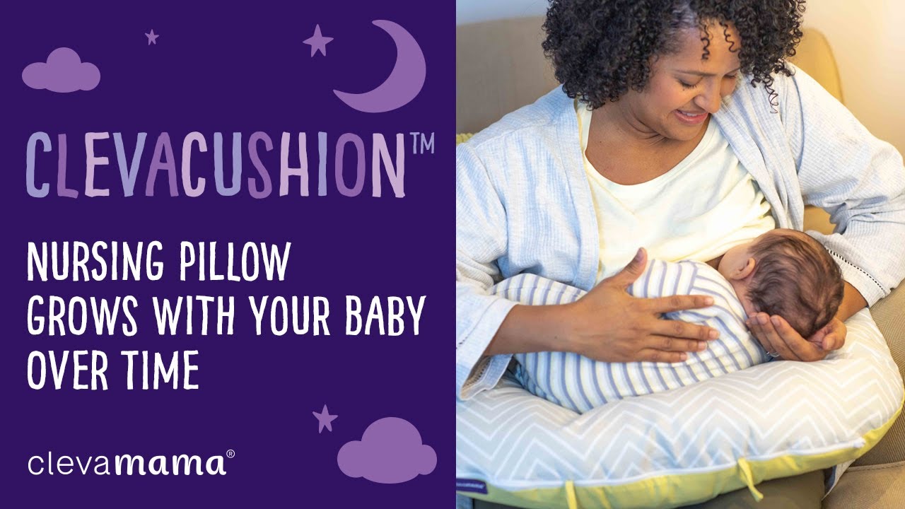 clevamama clevacushion nursing pillow & baby nest