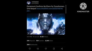 My Reaction To The Sequel Of Transformers One Was Cancelled