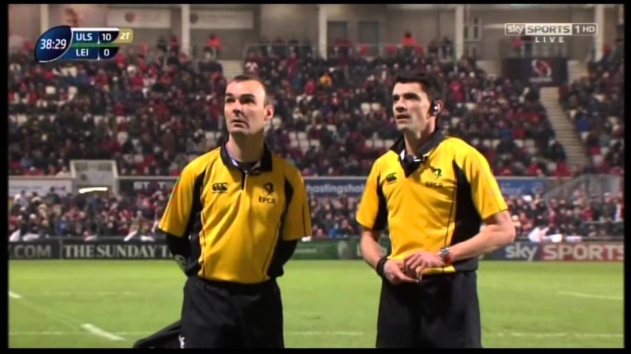 ERCC Ulster v Leicester 24/01/2014 Darren Cave Second Try