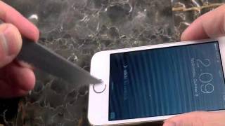 iPhone 5S Not Recognizing Touch ID After Scratch Test