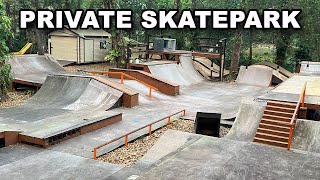 Skating My Backyard Skatepark With Friends!