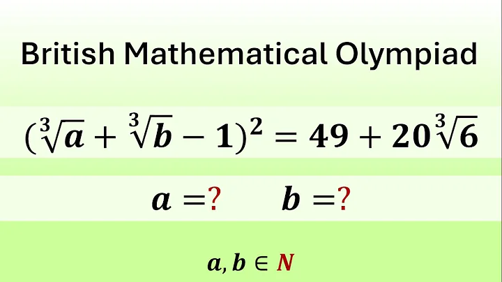 An Outstanding Algebra Challenge | British Mathematical Olympiad