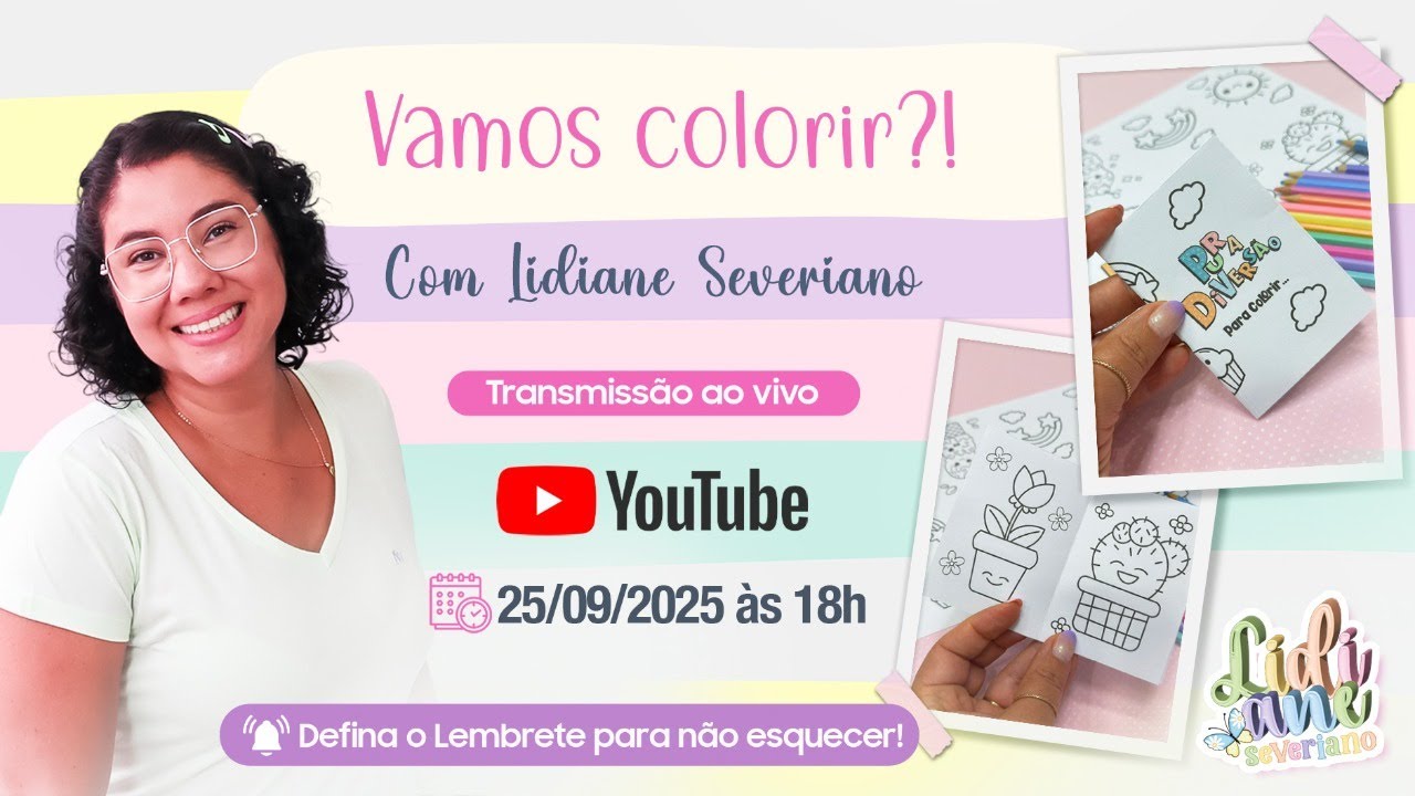 #91 Descomplicando a Encadernação | Vamos Colorir? | com Lidiane Severiano