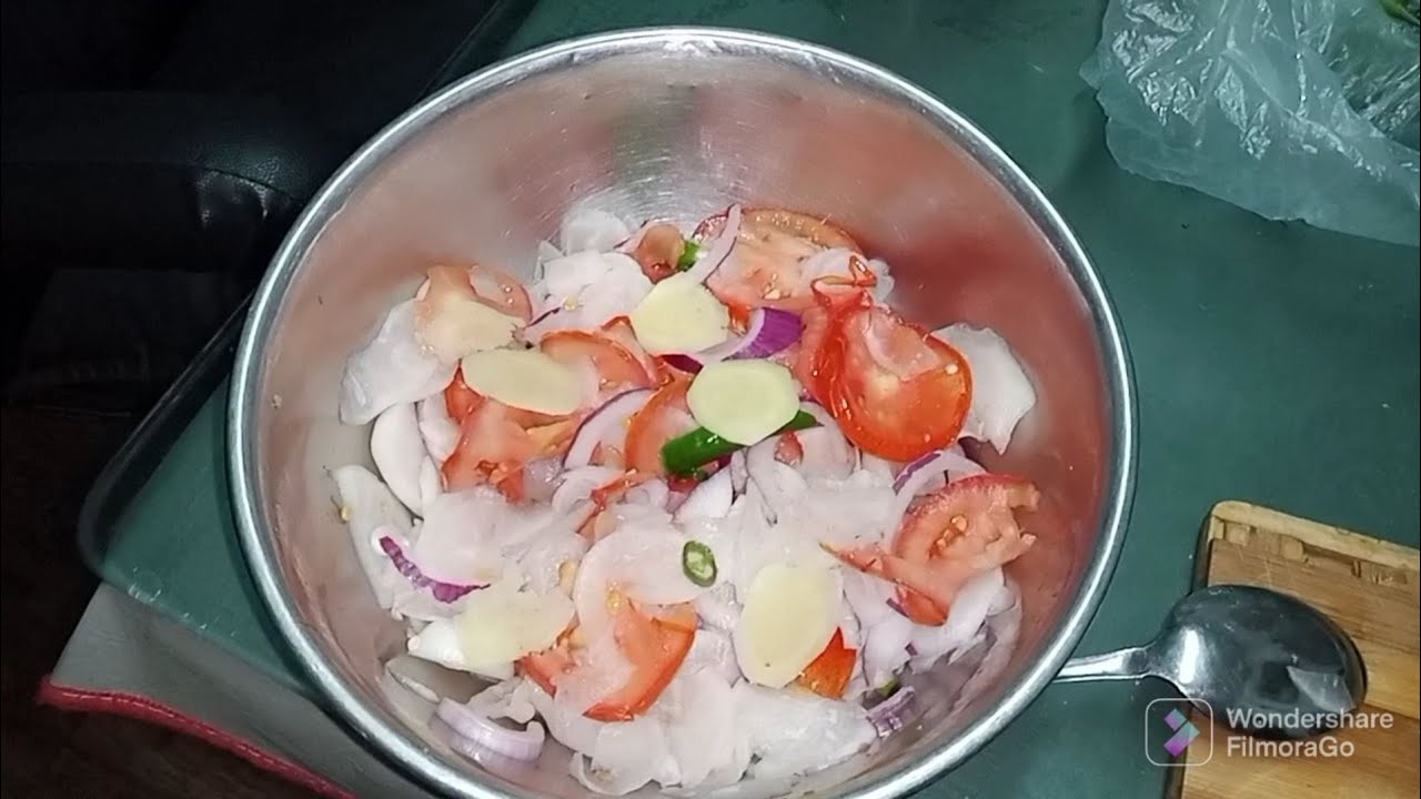 Radish salad( kilawin or kinilaw na labanos. kanamit gid tilawe be