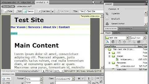 Dreamweaver CS3 Tutorials: Creating Menu Links Part 2