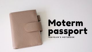 Moterm passport traveler's notebook | unboxing and set up | journal, reading notes