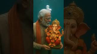 Modi Ji &amp; Putin Ji ने साथ मिलकर किया Ganesh Visarjan 🙏🌊"#GaneshChaturthi #shorts #viral