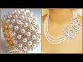 Most stylish and beautiful women&#39;s party wear pearls bracelet and necklace design