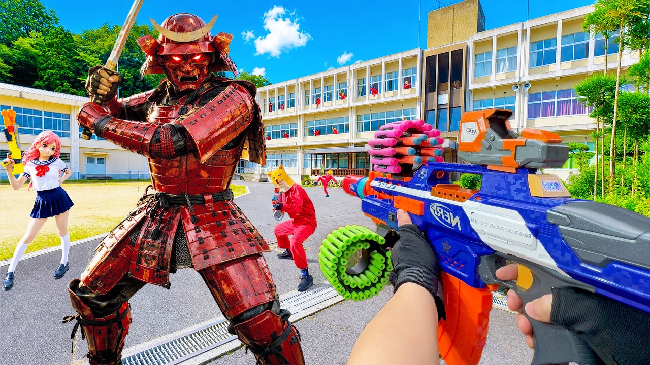 Nerf War | SAMURAI Battle 3 (Nerf First Person Shooter)
