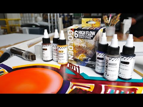 High Flow Artist Acrylic Paints and Sets