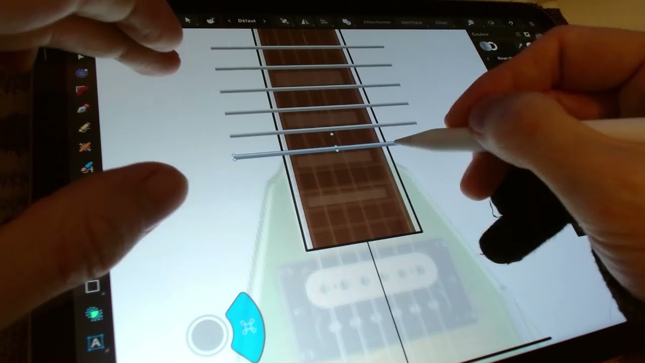 Drawing An Electric Guitar In Vector Using Affinity Designer on the iPad (pt.1)