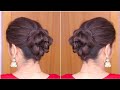 Very easy messy bun hairstyle for girls  beautiful messy bun hairstyle  juda hairstyle by self