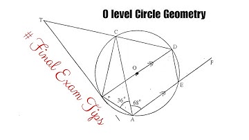 Final exam tips on Circle Geometry O level Maths, how to score 100%