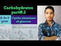 Cyclic structure of glucose and Mutarotation