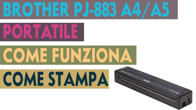 STAMPANTE PORTATILE A4 BROTHER PJ 863 