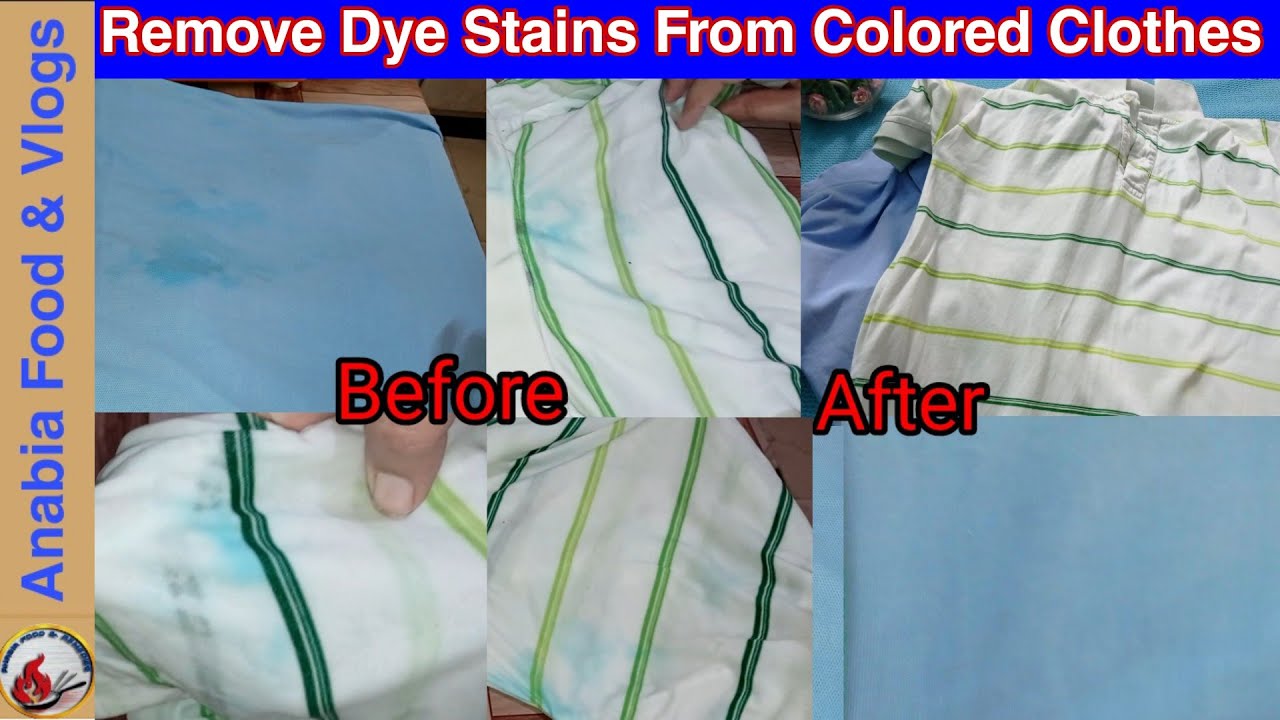 Remove Color Or Dye Stains From Colored Clothes