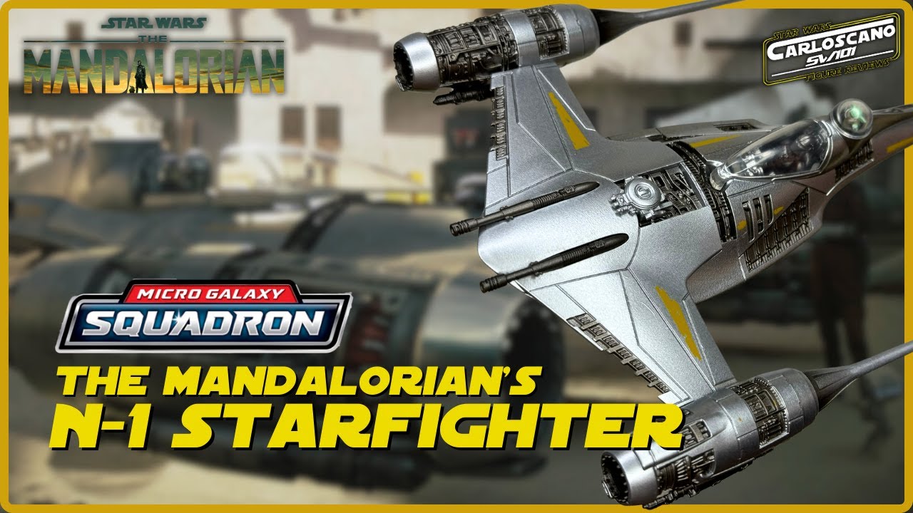 N-1 STARFIGHTER de DIN DJARIN The Mandalorian 🌠 MICRO GALAXY SQUADRON (Jazwares) ¡Una nave GENIAL!