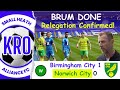 Gutted relegated to league one  birmingham city v norwich city h post match reflection 59