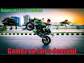 Sunday track stunts on kawaski z1000 and yamaha mt 07 this ride is specially for  kawasaki