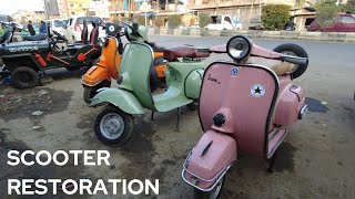 3 MORE OLD SCOOTERS RESTORED!! LOOKS AMAZING.