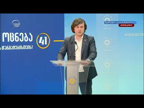 ირაკლი კობახიძის ბრიფინგი