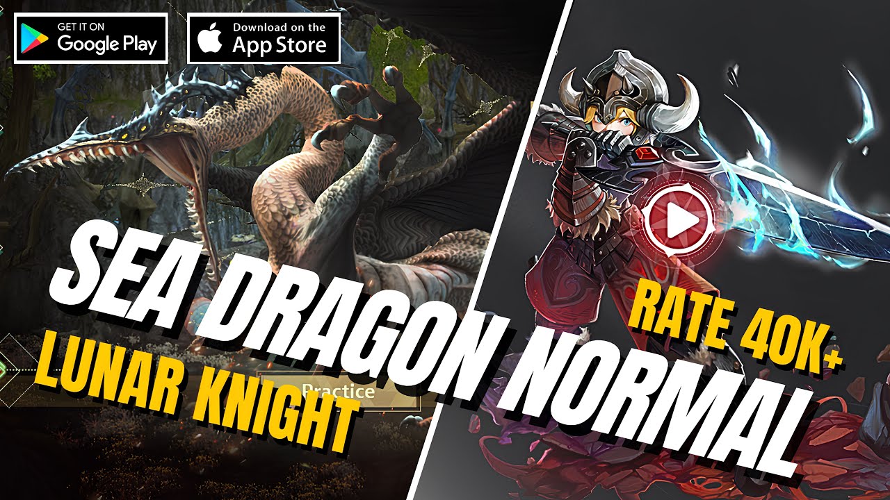 Dragon Nest M Classic - Rate 40k Sea Dragon Normal Lunar Knight POV Ultra HD 60 fps