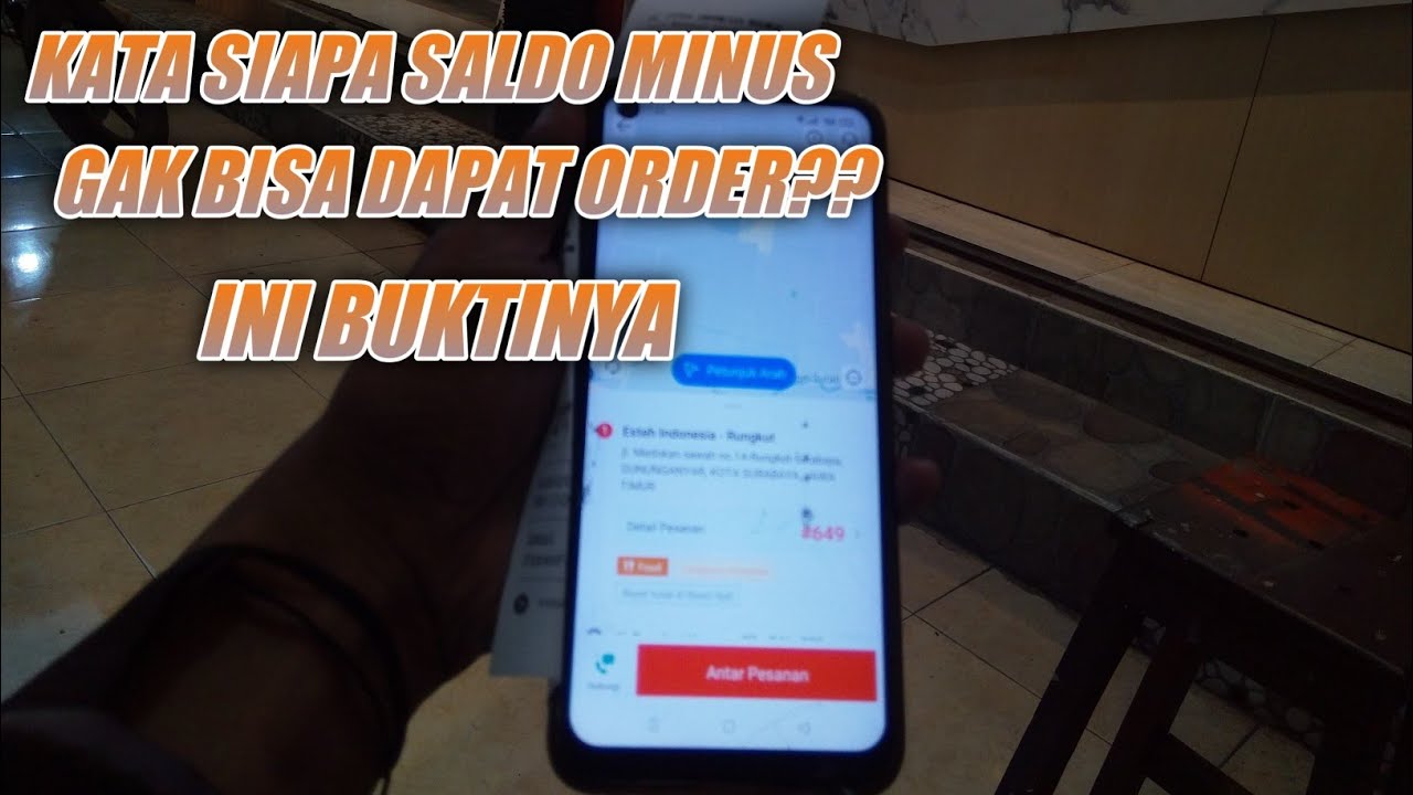 Saldo minus masih bisa dapat orderan shopeefood || saldo driver shopee ...