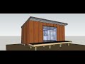 6mx3m sleepout with monopitch roof designed for high wind zone New Zealand