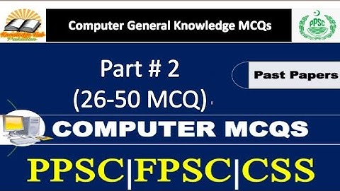 Most important Computer mcqs for PPSC - Part 2