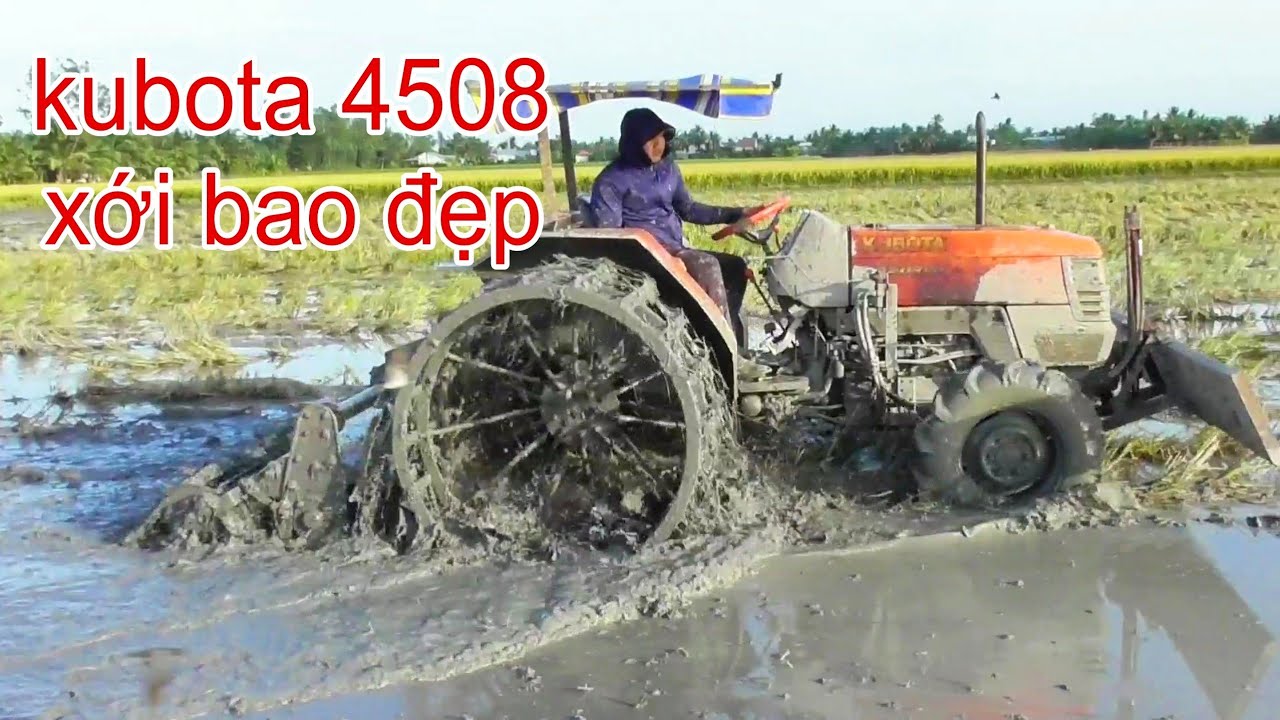 XEM MÁY CÀY KUBOTA 4508 XỚI ĐẤT ĐẸP MÀ PHẢI MÊ 0844678455