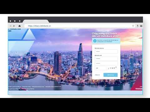 Hướng dẫn đăng nhập lần đầu chương trình VietinBank eFAST