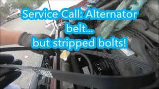 2001 Toyota 4Runner Alternator belt service call