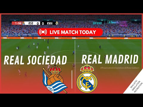 EN VIVO | Real Sociedad vs Real Madrid • La Liga 23/24 |  En Vivo Partido Simulación de VJ