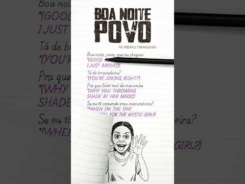 BOA NOITE POVO CHEGUEI English Translation Lyrics 