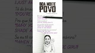 Boa Noite Povo Cheguei Şarkı Sözleri Türkçe Altyazı