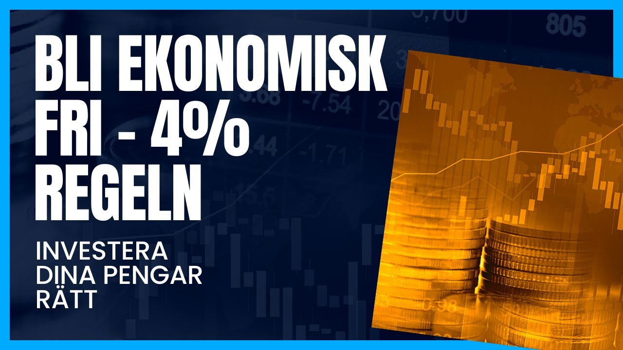 Ekonomisk oberoende med 4% regeln 😎 (Financial independence with the 4% rule )