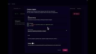 Inject conditional snippets to your pages with Stormkit