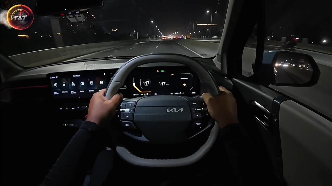 Kia Syros HTX Plus Opt Turbo DCT Night Drive POV | Kia Syros ASMR | Syros POV Drive #kia #kiasyros
