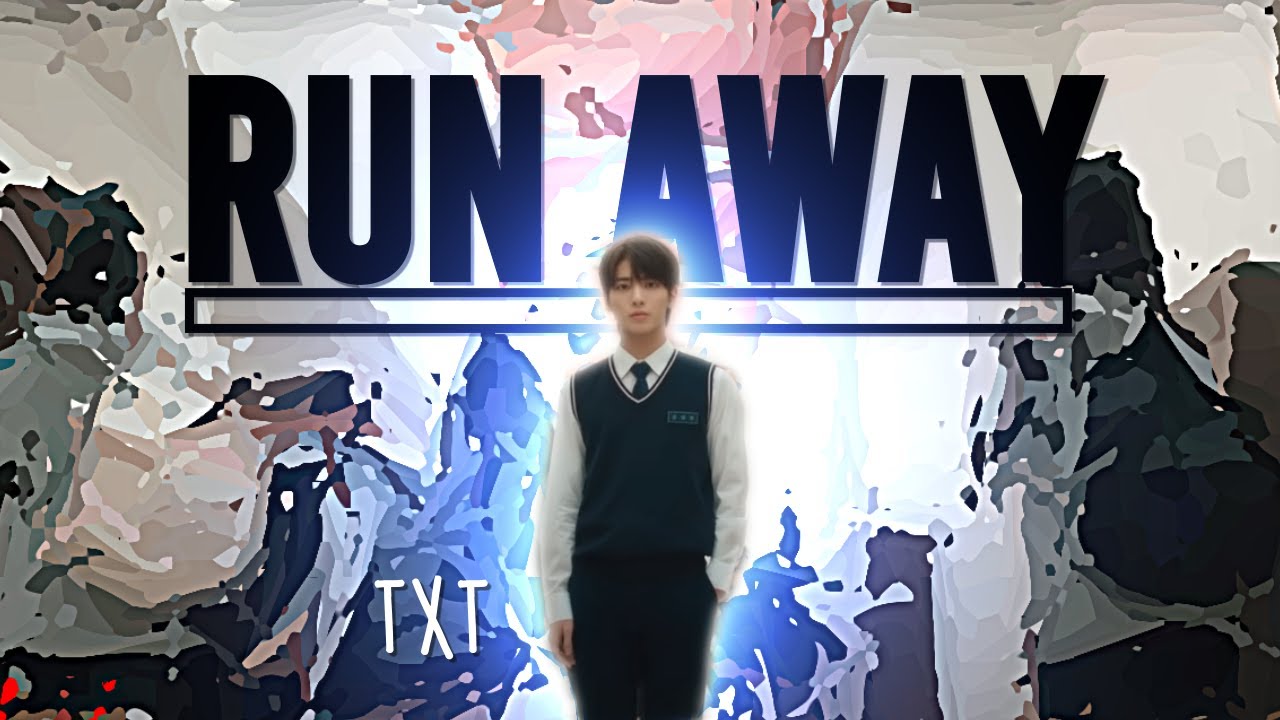 Stand away. Runaway txt обложка. Txt Run away. Костюмы тхт Run away. Txt Run away era.