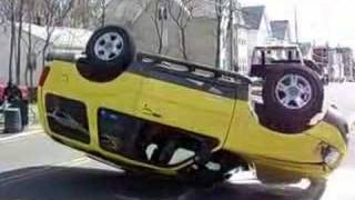 SUV overturns in Brockton