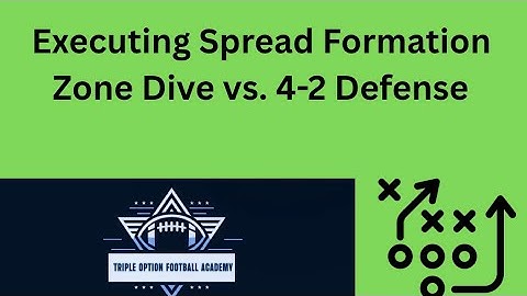 Executing Spread Formation Zone Dive vs. 4-2 Defense