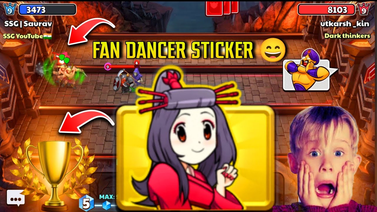 Fan Dance Sticker Fan Dancer Tournament Gameplay | Fan Dancer Sticker | Castle Crush ...