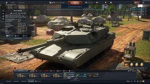 WarThunder M1A1 Abrams Dev server Test