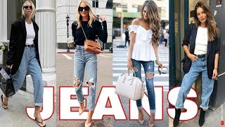 OUTFITS DE MUJER CON JEANS DE MODA 2024