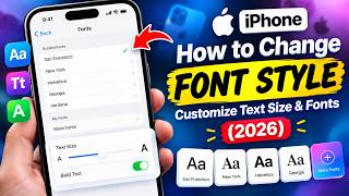 How to Change Font Style on iPhone Customize Text Size & Fonts
